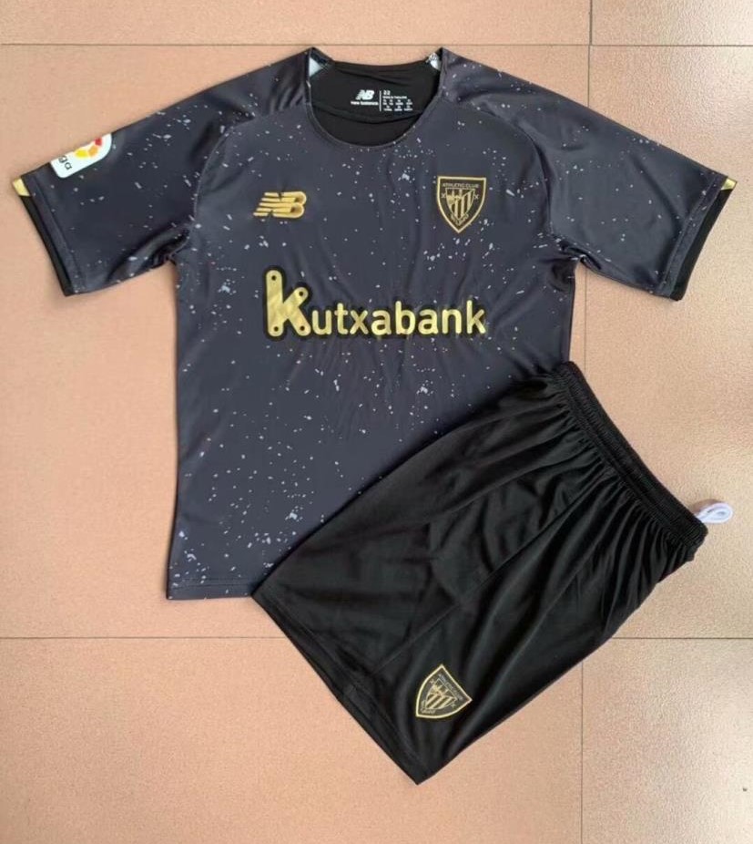 Kids-Athletic Bilbao 21/22 GK Black Soccer Jersey